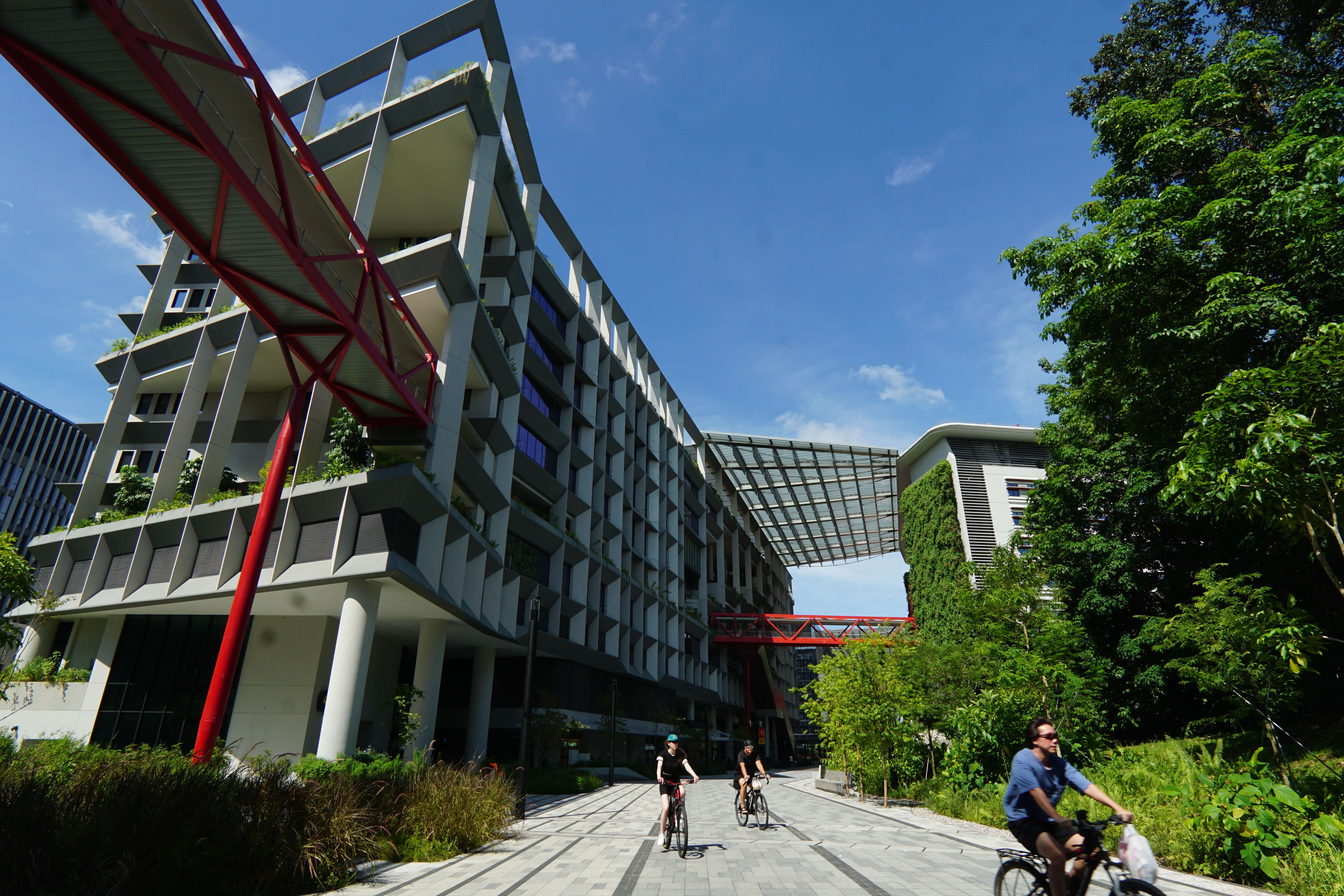 Photo of cyclists in Punggol Digital District, Singapore